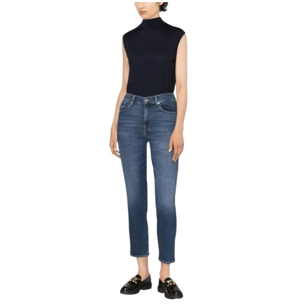 7 For All Mankind Cropped Skinny jeans size 27